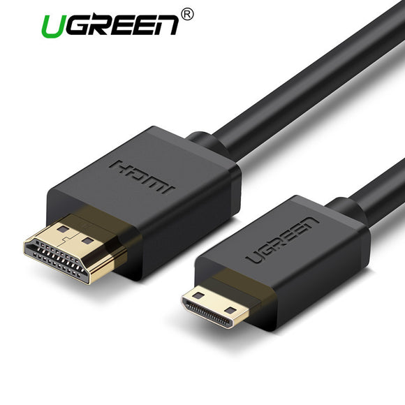 Ugreen High Quality Mini HDMI to HDMI Cable 1m 2m 3m Male to Male 1.4V 1080P for Tablet Camcorder MP4 Mini HDMI cable