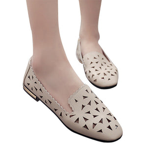 HEE GRAND Women Flats 2017 Hollow Out Fashion Summer Shallow Slip-on Flat with Shoes Woman XWD5797