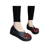 HEE GRAND Loafers Woman Top PU Leather Anty-slippy Bottom Flower Slip on Spring Shoes Mother's Shoes Woman Size 40 XWD3683