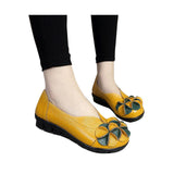 HEE GRAND Loafers Woman Top PU Leather Anty-slippy Bottom Flower Slip on Spring Shoes Mother's Shoes Woman Size 40 XWD3683