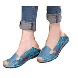 HEE GRAND Floral Print Patchwork Women Flats Slip-on Soft Comfortable Casual Shoes Spring And Autumn Shoes For Women XWD1260