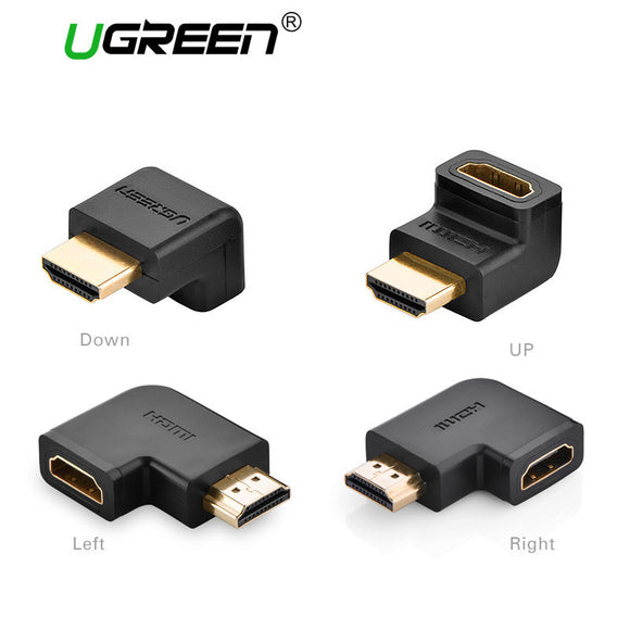 Ugreen HDMI male to HDMI female cable adapter converter extender 90 degrees angle 270 degrees angle for 1080P HDTV hdmi adapter