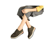 HEE GRAND Women Brogue Shoes Flock Hemp Patchwork Flat Platform Cut outs Thick Bottom Shoes Woman British Style Footwear XWD4437
