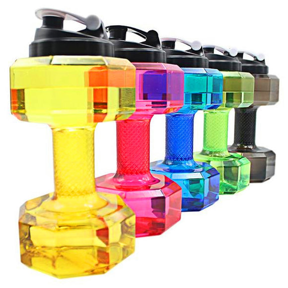 2.2L  Dumbbell Shaped Bpa-Free Plastic Water Bottle