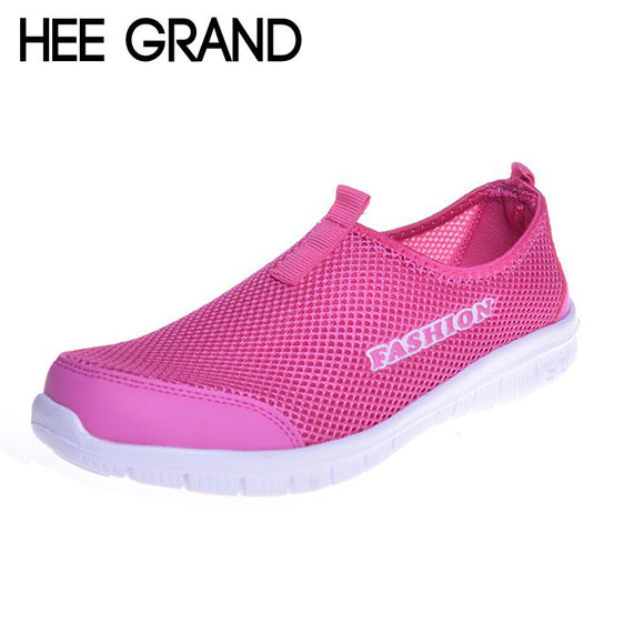 HEE GRAND Brand 2017 New Summer Casual Shoes Woman  Network Soft Breathable Shoes Drop Shipping XMR199