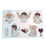 Silicone Clear Stamps DIY Scrapbooking Paper Craft Snowman Angel Christmas Eve Decoration Embossing Clear Stamp Sheet