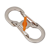 1PC 8 Word Buckle Locking Carabiner Keychain Outdoor Camping Hiking Theft#YL