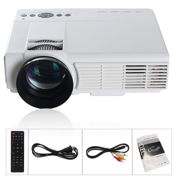 3000 Lumens 3D FULL HD 1080P Home Theater Multimedia Theater VGA USB HDMI Portable LED Projecter for Game Entertaining