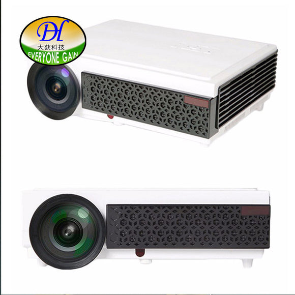 Everyone Gain Red-blue3D Video TV Projector TL98 Support 1080P Stereo speaker Karaoke LED LCD Projector with USB 3.0 HDMI Beamer