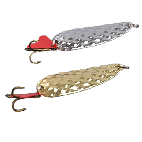 MUQGEW 2017 2PC Metal Alloy Hard Lure With Sound Slice Wobbler Carp FishingTackle Spinner Gear #