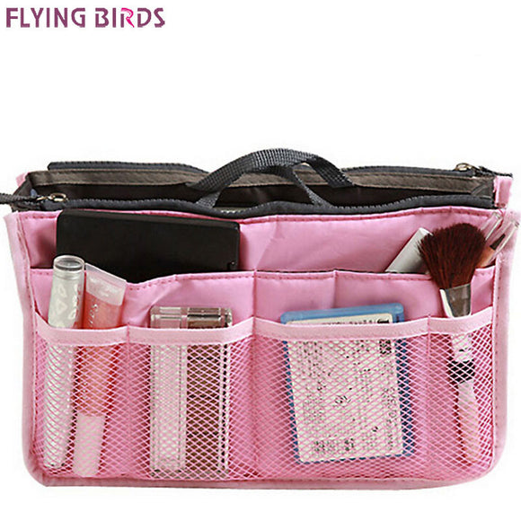FLYING BIRDS! women bags Multifunction Makeup Bag waterproof Shockproof Cosmetic Bag Travel Bags Ladies Bolsos LM2136