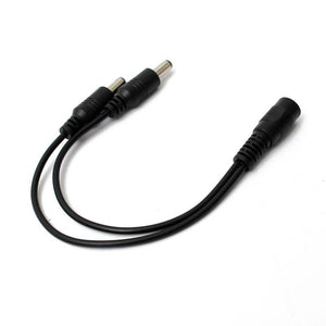 Hot Sale 5.5 x 2.1mm 1 To 2 Female To Male Plug DC Power Splitter Adapter For CCTV Camera Cable