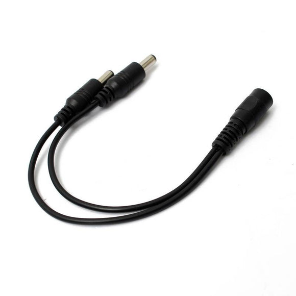 Hot Sale 5.5 x 2.1mm 1 To 2 Female To Male Plug DC Power Splitter Adapter For CCTV Camera Cable
