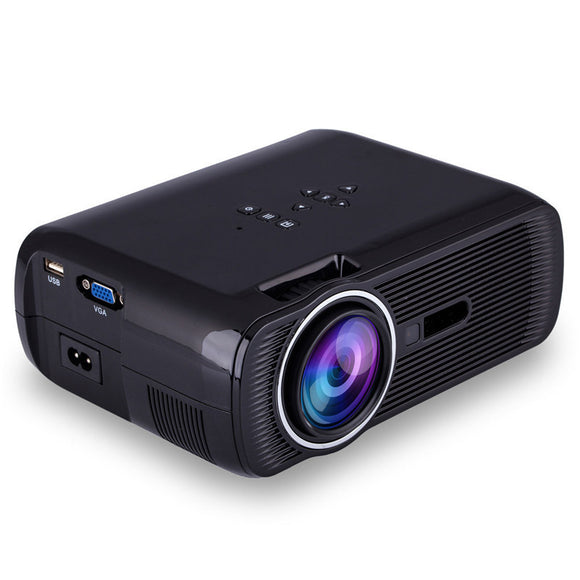 High Quality Portable 800x480 1080P HD Home Projector Video LCD Mini LED Projector Black / White
